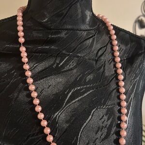 Elegant Pink Beaded Necklace